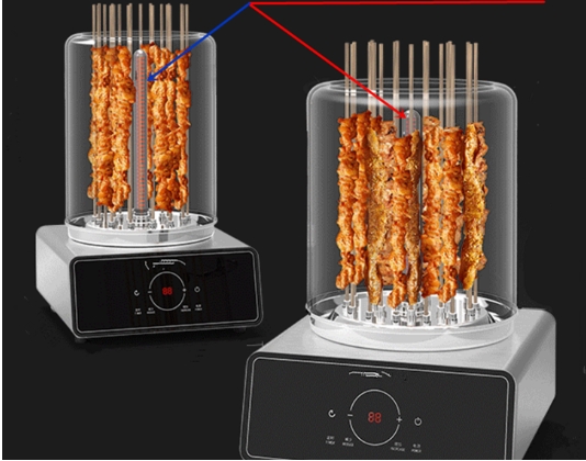 circular heating tube for snack machine